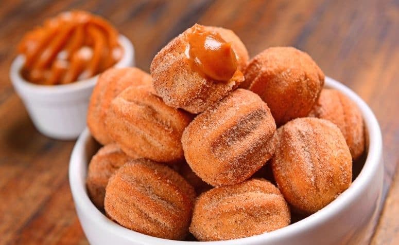 MINI CHURROS COM DOCE DE LEITE CASEIRO