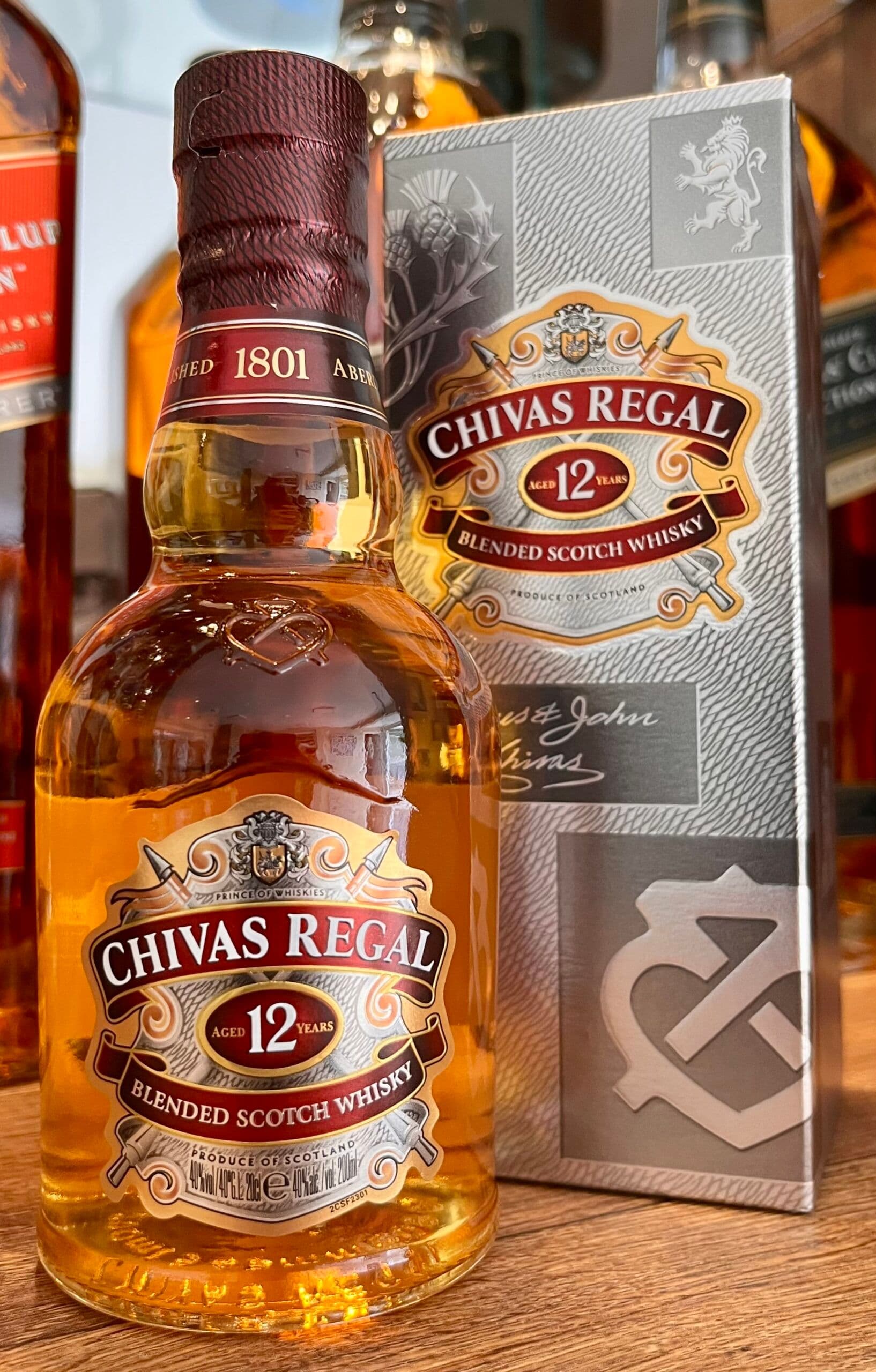 COMBO CHIVAS 12 ANOS MEIO A MEIO