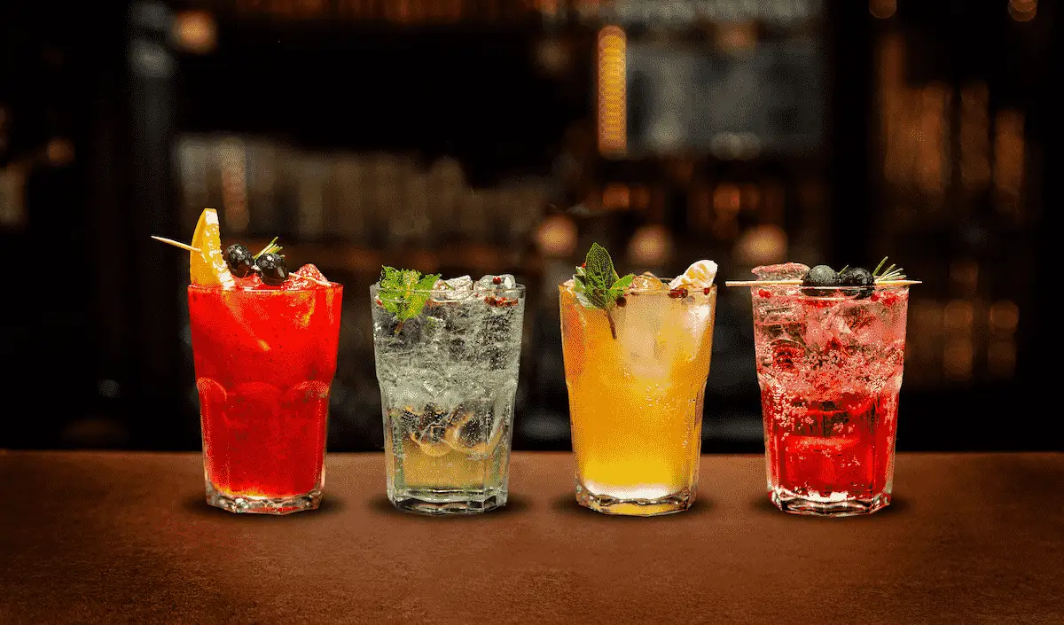 Drinks e coquetéis premium